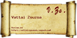 Vattai Zsuzsa névjegykártya